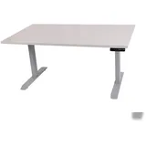 Szagato Schreibtisch stufenlos elektrisch höhenverstellbar BxTxH: 180x80x(64,5-129,5)cm lichtgrau, mit Memory-Funktion inkl. Tischplatte Stärke 2,5 cm