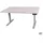 Szagato Schreibtisch stufenlos elektrisch höhenverstellbar BxTxH: 180x80x(64,5-129,5)cm lichtgrau, mit Memory-Funktion inkl. Tischplatte Stärke 2,5 cm