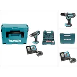 Makita DHP482RF1J inkl. 1 x 3,0 Ah + Ladegerät + 100-tlg.Bit & Bohrer-Set + Makpac