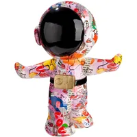 Gilde Figur OOH LALA Astronaut aus Kunstharz - Mehrfarbig - Höhe 30cm x Breite 26cm - Street Art Style