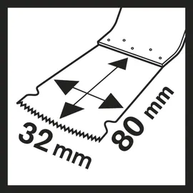 Bosch Tauchsägeblatt MAIZ 32 APB 80 x 32 mm 1er-Pack