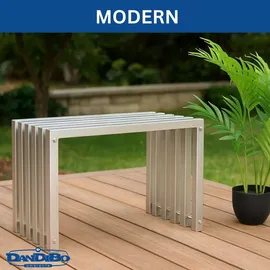 DanDiBo Ambiente DanDiBo Sitzhocker 60 x 60 x 43,5 cm silber