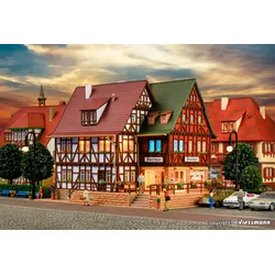Vollmer 43694 H0 Boutique mit Inneneinrichtung und LED-Beleuchtung, Funktionsbausatz