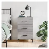 vidaXL Nachttisch Grau Sonoma 40x40x66 cm Holzwerkstoff