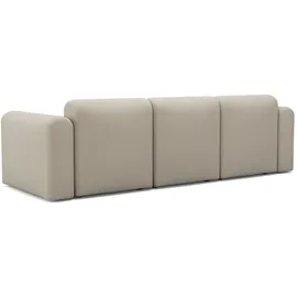tenksom Ecksofa Rund, Relax-Ecke, Big-Sofa, Endless Seating, Bezüge wechselbar, Kaltschaum im Sitz, Nordic Swan Ecolabel weiß