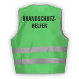 Fassbender-Druck WARNWESTEN - Sicherheitsweste GRÜN Warnweste nach EN ISO 20471 zertifiziert - Warn Weste für BRANDSCHUTZHELFER - Unisex mit hochwertigem Reflektorstreifen (GRÜN I 3XL/4XL I 3er Set) - 3XL-4XL