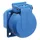 as - Schwabe Einbausteckdose IP54 Blau