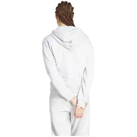 adidas Damen Kapuzensweat Essentials 3-Streifen Full-Zip Fleece, Größe M in Pink LGREYH/WHITE