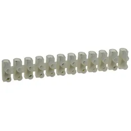 ChiliTec Lüsterklemmen Kabelverbinder Klemmleiste 10 bis 16mm2, 12 Stück, Messingeinsatz, Transparent
