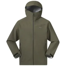 Bergans Essentials 2,5L Shell Regenjacke Herren Dark Green Mud L