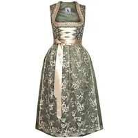 Alpenmärchen Dirndl Langes Dirndl Thea in grün und creme - ALM913 56