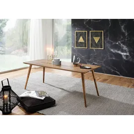 FineBuy Esstisch 120 x 76 x 60 cm braun