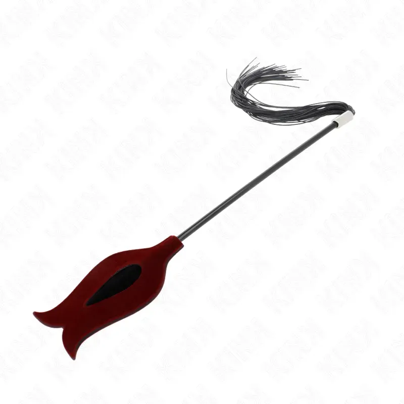 KINK  Rosenform-Quastenpeitsche aus Silikon 45 cm