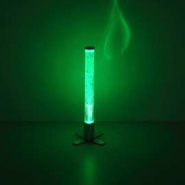 GLOBO Wassersäule Farbwechsel Sprudelsäule Wohnzimmer, Dekoration Säle, LED RGB inkl. 3 Fische und 2 Kugeln LxBxH 24,6x24,6x61,1cm