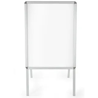 Tectake tectake® Plakatständer, DIN A1, doppelseitig, klappbar, mit Klicksystem, inklusive 2 Wetterschutzfolien