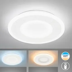 FISCHER & HONSEL LED Deckenleuchte "Bolia", weiß, Ø 35cm, Lampen