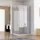 MIQU Walk-In-Dusche mit Falttür rechts 80 x 200 cm 10mm Nano Glas