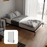 WallBedKing Schrankbett, Schwarz, Metall, Buche, Hartholz, Rechteckig,Rechteckig, Kufe, 120x190 cm, Schlafzimmer, Betten, Klappbetten