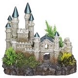 Nobby Aqua Ornaments SCHLOSS mit Pflanzen, 18,2 x 11,5 x 15,5 cm, 1 Stück