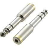SpeaKa Professional Audio Adapter Klinkenstecker 6,35mm - Klinkenbuchse 3,5mm 0,64m (SP-6672044)