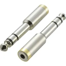 SpeaKa Professional Audio Adapter Klinkenstecker 6,35mm - Klinkenbuchse 3,5mm 0,64m (SP-6672044)