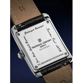 Frederique Constant Geneve Karree Damenarmbanduhr Leder 25 mm FC-235S2C6