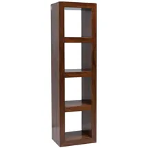 MASSIVMOEBEL24.DE CUBUS Bücherregal 48 x 35 x 174 cm Braun