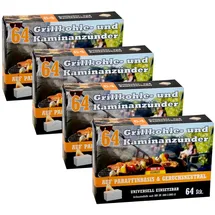 Buri Kohleanzünder 4er-Pack geruchsneutral
