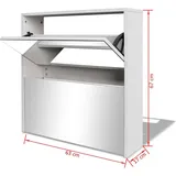 vidaXL Schuhschrank 63 x 67 x 17 cm weiß