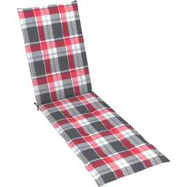 vidaXL Liegestuhl mit Fußstütze und Auflage 167 x 56 x 20 cm Braun