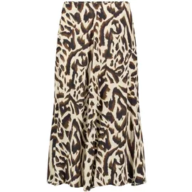 Cartoon Maxirock Damen Animalprint Beige/Khaki 44