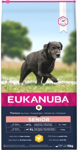 Eukanuba Senior Large met verse kip hondenvoer  15 kg