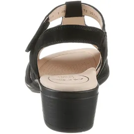 ARA Damen Lugano Sandale, mit Absatz, schwarz, 38 EU weit)