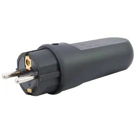 REV Ritter REV 0512090555 Schutzkontaktstecker Gummi 250V Schwarz IP44