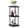 Furinno Eckregal 29,46 x 29,46 x 75,18 cm Schwarz/Grau