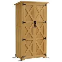 MCombo M MCombo Gartenschrank Holz, Gartenhaus Klein Wetterfest, Outdoor