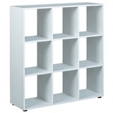 VCM Cadora Regal Raumteiler, 9 Fächer weiss.
