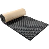 Baketron 2CM Dämmmatte Auto Schallschutzmatte Isolierung Matte Schaumstoff Selbstklebend Dämmmatten Raum Akustikschaumstoff Schall Dämmung Feuerfest, Feuchtigkeitsfest, Wasserdicht - 50 * 200cm