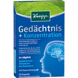 KNEIPP Gedächtnis+Konzentration Kapseln 30 St