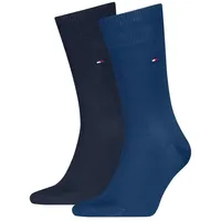 Tommy Hilfiger Socken TH MEN SOCK CLASSIC 2P (2 Paar) Mit eingestricktem Flag-Logo blau 39-42