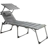 Solax Sunshine Komfort-Sonnenliege 193 x 67 x 32 cm Anthrazit