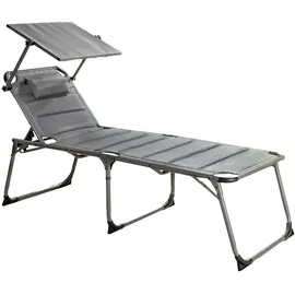 Solax Sunshine Komfort-Sonnenliege 193 x 67 x 32 cm Anthrazit