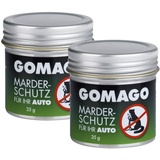 GOMAGO Marderschutz für Ihr Auto 2er Set | Zuverlässige und einfache Mardervergrämung durch Duftstoff | Alternative zu Marderschreck, Marderspray, Ultraschall u.ä. | Einfache Anwendung [2 x 35g]