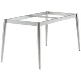 Sieger Tischgestell Aluminium Rundrohr graphit, 140 x 70cm
