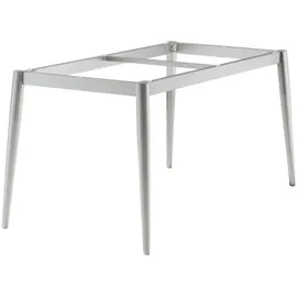 Sieger Tischgestell Aluminium Rundrohr graphit, 140 x 70cm
