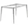 Sieger Tischgestell Aluminium Rundrohr graphit, 140 x 70cm