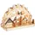 Brubaker Lichterbogen LED Weihnachten Schwibbogen Holz Winterdorf 27 x 45 x 12 cm