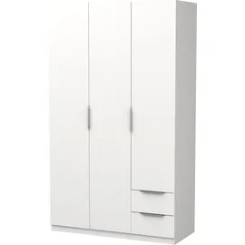 Demeyere Drehtürenschrank Ghost 119,4 x 203 x 51,1 cm Weiß