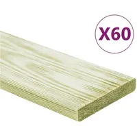 VidaXL Terrassendielen 60 Stk. 7,2 m2 1m Imprägniertes Kiefernholz