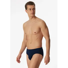 SCHIESSER Minislip 95/5 unifarben blau 3er Pack 3XL